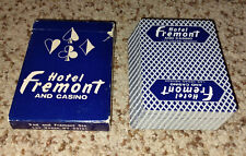 Vintage 1983 Hotel Fremont and Casino Las Vegas Playing Cards Bee Blue Back picture