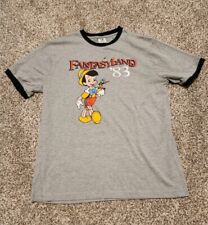 Authenic Disney Parks Fantasyland Pinocchio 83 Ringer Shirt Mens Large  picture