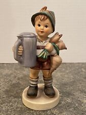 MJ HUMMEL GOEBEL W. GERMANY # 87 BOY WITH STEIN AND TURNIPS FOR FATHER FIGURINE picture