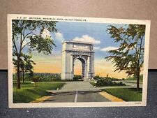 VF 57 National Memorial Arch Valley Forge PA Landscape Linen Unposted Postcard picture