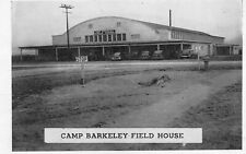 Camp Berkley Field House Unposted Vintage Postcard Camp Berkley Texas Photo picture