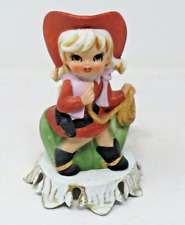 Vintage Aladdin Giftware Cowgirl Western Table Lamp Night Light Ceramic Corded picture