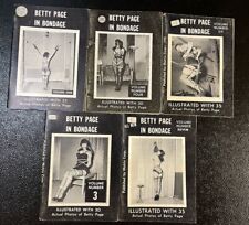 RARE BETTIE PAGE ORIGINAL 1950’s BETTY PAGE IN BONDAGE PHOTOS MAGAZINES VINTAGE picture