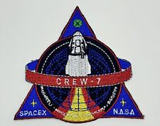 OrIginal SPACEX  CREW 7 ISS MISSION - SPC  CREW DRAGON- SPACE PATCH NASA picture