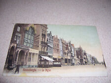c.1900 STREET SCENE, La DIGUE, BLANKENBERGHE BELGIUM ANTIQUE POSTCARD picture