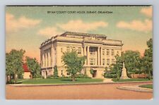 Durant OK-Oklahoma, Bryan County Courthouse, Antique, Vintage Postcard picture