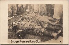 Vintage 1910s WWI Military Real Photo RPPC Postcard Dead Soldiers / Germany picture