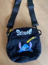 Stitch Disney Canvass Pin Bag/ Crossover with Strap & Front Pocket picture