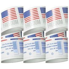 2023 US Flags 2 Rolls of 100 USA Freedom Total 200Pcs picture