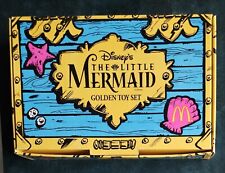 1997 McDonald's Happy Meal Disney Little Mermain Golden Toy Set New In Box COA picture