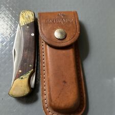 SCHRADE UNCLE HENRY LB7  VIntage knife With Sheath .￼ picture