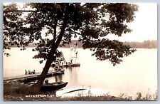 Eastford CT Diving Platform~Lake Waterfront~Boat~Fishing~Swimming~1950s RPPC picture