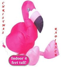 RARE 4ft Gemmy Airblown PINK FLAMINGO Yard Inflatable. (Discontinued) picture