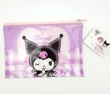 💜Sanrio•KUROMI & MY MELODY•Double Sided•Flat Zipper Makeup Bag Pouch ☆1 PC NWT picture