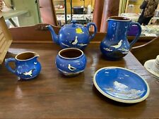 Vintage Dartmouth Pottery Seagull Hand Painted Tea Set picture