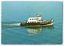 c1950's Island Queen Ferry Boat Aerial View Bayfield Wisconsin WI Postcard picture