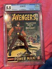 AVENGERS #21 CGC 5.5 1ST APPEARANCE ORIGINAL POWER MAN KIRBY COVER picture