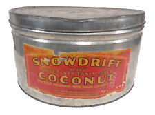 Vintage Franklin Baker Co. SNOWDRIFT Coconut 12