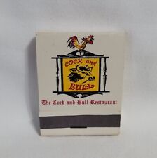 Vintage The Cock N Bull Restaurant Matchbook Lahaska PA Advertising Full picture