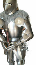 Medieval Knight Suit Of Armor Full Body Armour Suit With Sword Pig Face Helmet picture