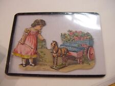 VICTORIAN TRADE CARD DIE CUT EMBOSSED STAMP LABEL GRISWOLD CORSET SKIRT SUPPORT picture