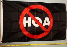 DEFUND THE HOA FLAG FREE USA SHIP HOA 2 Home Fun Beer Busch Bud Poster Sign 3x5' picture