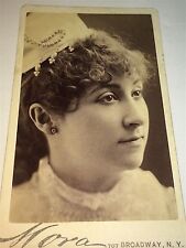 Rare Antique Victorian American Actress May Whitty Mora, New York CDV Photo US picture
