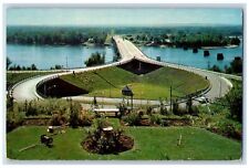 1960 New Southend Bridge Scene Springfield Massachusetts MA Posted Postcard picture