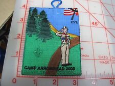 Ozark Trails Council collectible Camp Arrowhead 2008 Scout saluting patch (bT) picture