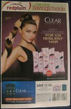 2014 Expired Coupons Newspaper Advertisement Miranda Kerr Clear Scalp & Hair Ad picture