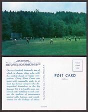 Old New Hampshire Postcard - Baseball Diamonds - Camp Notre Dame - Spotford picture