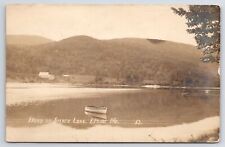 East Peru Maine~Head Of Silver Lake~Unmanned Rowboat~Posted c1921 RPPC picture