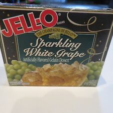 Vintage 90's Jello Sparkling White Grape JELL-O 6oz  NOS Sealed Box For Display picture