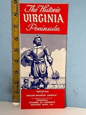 The Historic Virginia Peninsula Chamber of Commerce the Red Tour Map. picture