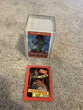 Fright Flicks 1988 trading cards 118 card lot + 1 sticker  (80s horror) Vintage picture