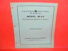1935 GE GENERAL ELECTRIC HOME RADIO SERVICE MANUAL MODEL M-52  picture