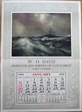 Florin, CA 1918 Advertising Calendar/30x22 Poster: Davis Fancy Fruit- California picture