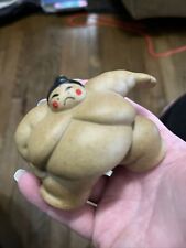 SETO Japanese Sumo Wrestler Figures Shiko Pose Ceramic Japan picture