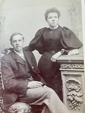 1890's Cabinet Card ~ Couple Portrait ~ Camberwell Green C. Herman Phototograph picture