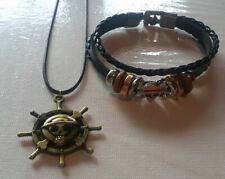 One Piece Anime Necklace & Bracelet NWT Luffy Pirate picture