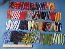 LOT OF 260 - 8 INCH MILITARY MEDAL RIBBON PIECES - 1 3/8 INCHES WIDE - NEW picture