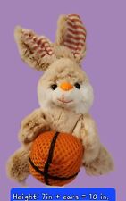 Dan Dee Collector's Choice Light Brown Rabbit with Cloth Basketball picture
