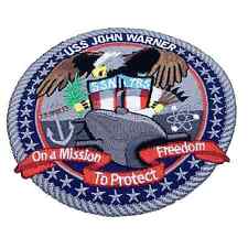 USS John Warner (SSN-785) Patch – Plastic Backing picture