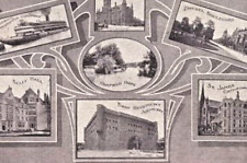 Vintage 1909 UDB Postcard Chicago Historical Buildings 12 Different Views picture
