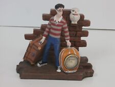 Harry Potter at Train Station with Luggage and Clock Figurine picture