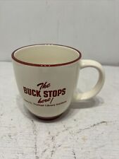 Vintage Harry S Truman Library Institute “The Buck Stops Here” Coffee Mug RARE picture