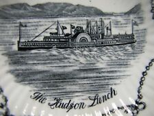 THE HUDSON LUNCH Antique Restaurantware Condiment Dish Bowl Steamboat River picture