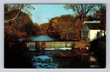 Chagrin Falls OH-Ohio, Scenic View Of Falls, Antique, Vintage c1962 Postcard picture