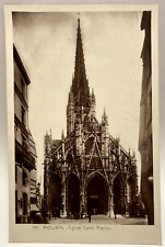 RPPC Eglise Saint-Maclou Church, France, Vintage Photo Postcard picture
