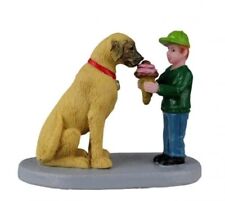 2022 Lemax Best Friends Share - Kid Icecream w Dog Christmas Village Figurine  picture
